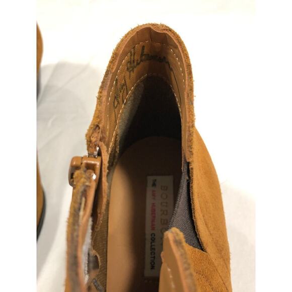 Bourbon Leather Booties Amy Huberman Size 7 - Picture 3 of 3